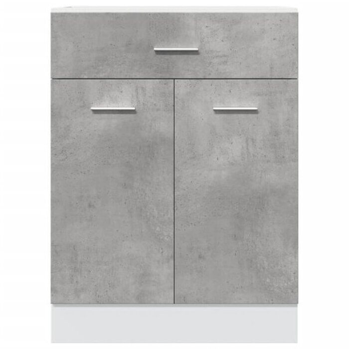 Vidaxl Meuble sous-évier gris béton 60 cm - 40% de remise