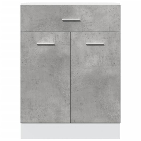 Vidaxl Meuble sous-évier gris béton 60 cm - 40% de remise