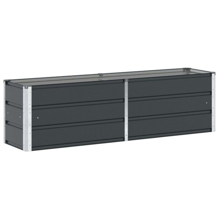 Vidaxl Jardinière en acier anthracite 160x40x45cm - 39% de remise