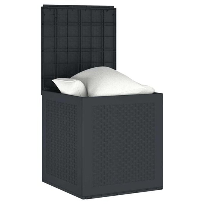 Vidaxl Coffre de jardin anthracite 55x53x57cm - 39% de remise