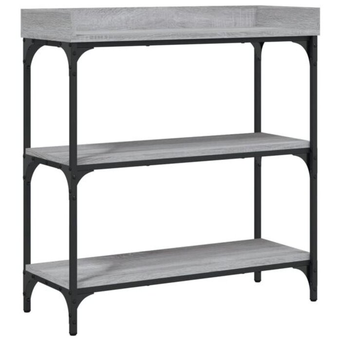Vidaxl Table console murale industrielle - Chêne sonoma gris - 39% de remise