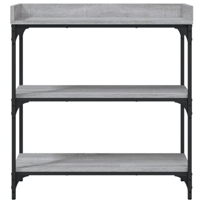 Vidaxl Table console murale industrielle - Chêne sonoma gris - 39% de remise