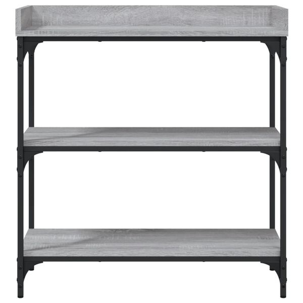 Vidaxl Table console murale industrielle - Chêne sonoma gris - 39% de remise