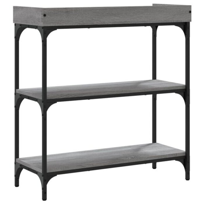 Vidaxl Table console murale industrielle - Chêne sonoma gris - 39% de remise