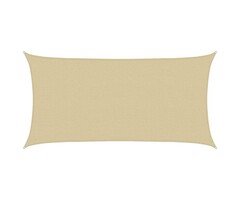 Vidaxl Voile d'ombrage rectangulaire 2x6m Beige - 38% de remise
