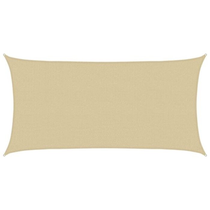 Vidaxl Voile d'ombrage rectangulaire 2x6m Beige - 38% de remise