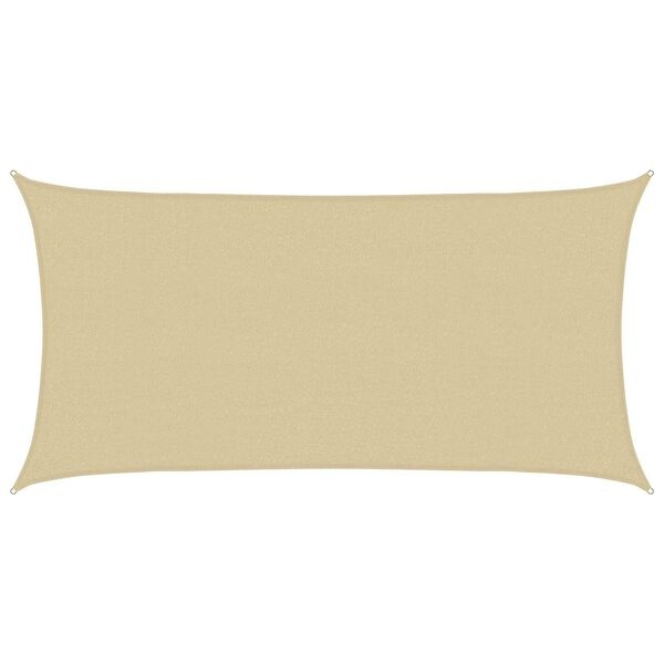 Vidaxl Voile d'ombrage rectangulaire 2x6m Beige - 38% de remise