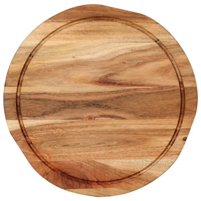 Vidaxl Planche à découper ronde en bois d'acacia 30 cm - 34% de remise