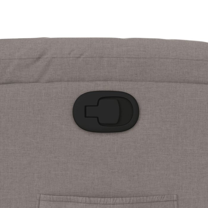 Vidaxl Fauteuil inclinable taupe avec repose-pieds - 41% de remise