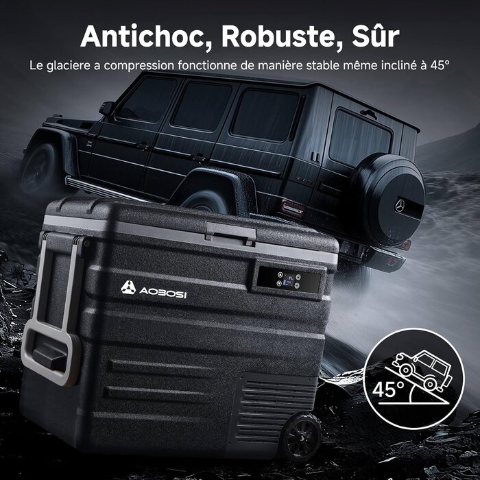 Glacière à compresseur 65L - 42% de remise - 12/24V et 100-240V