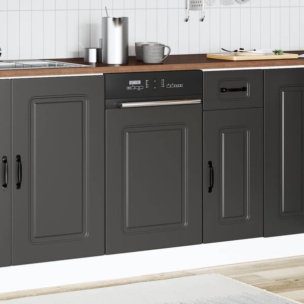 Vidaxl Façade de lave-vaisselle 45x57 cm bois noir - 37% de remise