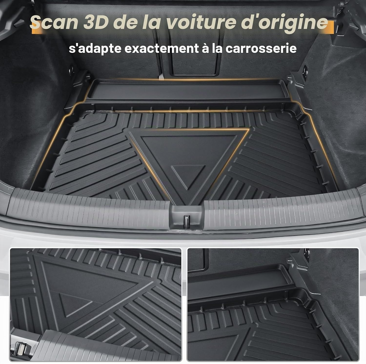 Tapis de coffre pour VW T-ROC (2018-2025) - Caoutchouc TPE - 40% de remise