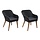 Lot de 2 fauteuils de jardin en rotin noir - 41% de remise