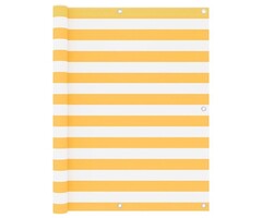 Vidaxl Brise-vue balcon Oxford blanc/jaune 120x600cm - 36% de remise