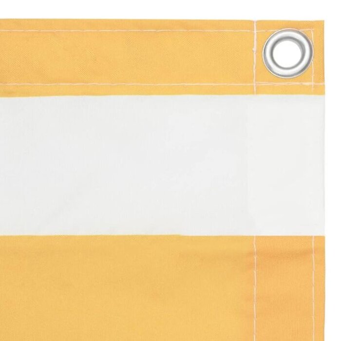 Vidaxl Brise-vue balcon Oxford blanc/jaune 120x600cm - 36% de remise