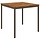 Table de jardin en acacia et acier 80x80cm - 40% de remise