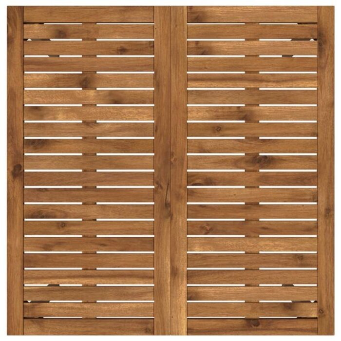 Vidaxl Table de jardin en acacia et acier 80x80cm - 40% de remise