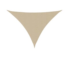 Vidaxl Voile d'ombrage triangulaire 4x5x6,4m - Beige - 38% de remise