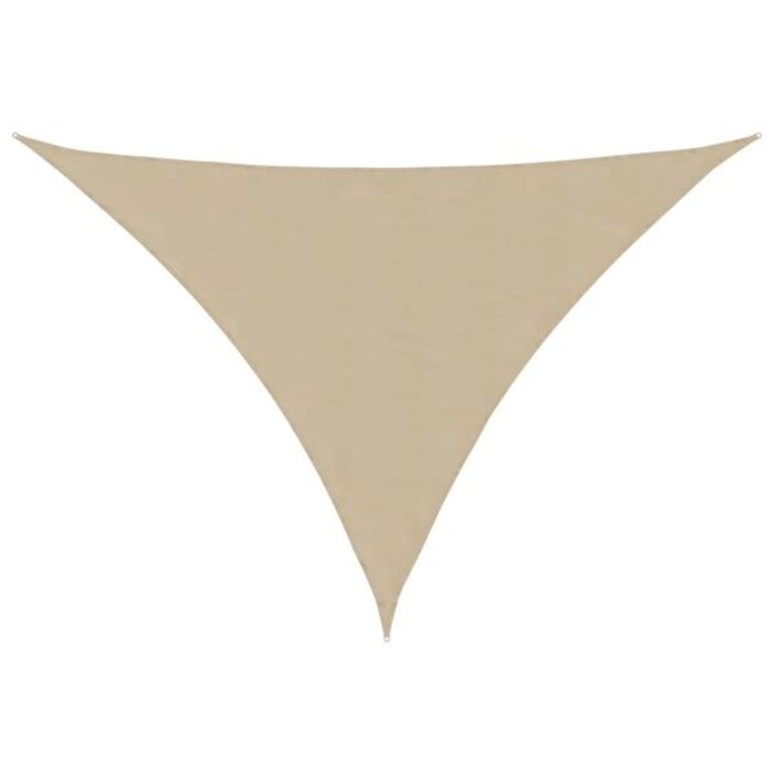 Vidaxl Voile d'ombrage triangulaire 4x5x6,4m - Beige - 38% de remise