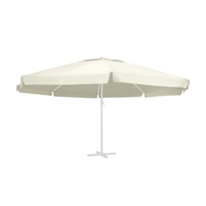 Vidaxl Toile de remplacement pour parasol 600 cm Sable - 40% de remise