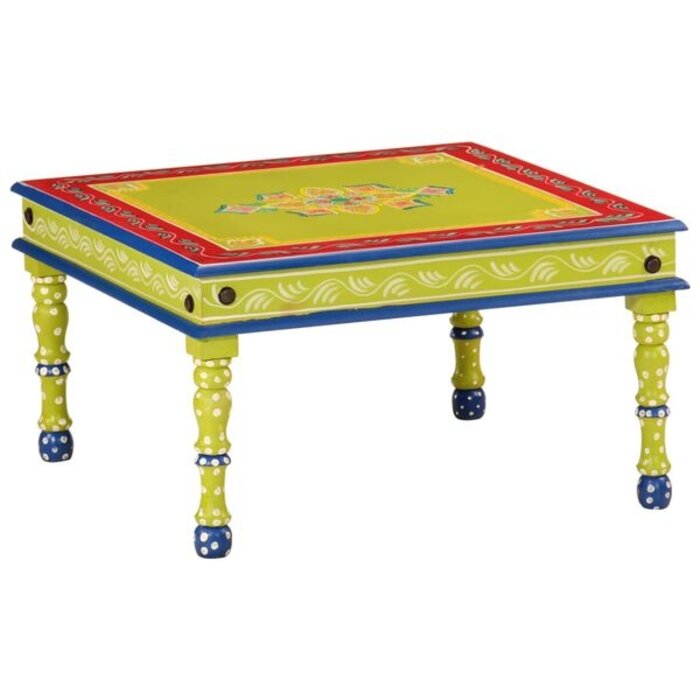 Vidaxl Table basse en bois de manguier peint main - 54 cm - 39% de remise