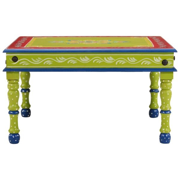 Vidaxl Table basse en bois de manguier peint main - 54 cm - 39% de remise