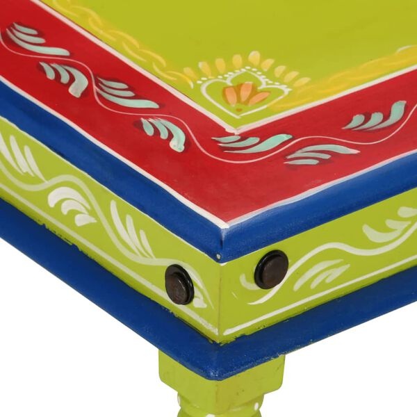Vidaxl Table basse en bois de manguier peint main - 54 cm - 39% de remise
