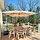 Parasol déporté 270x330 cm beige - 42% de remise