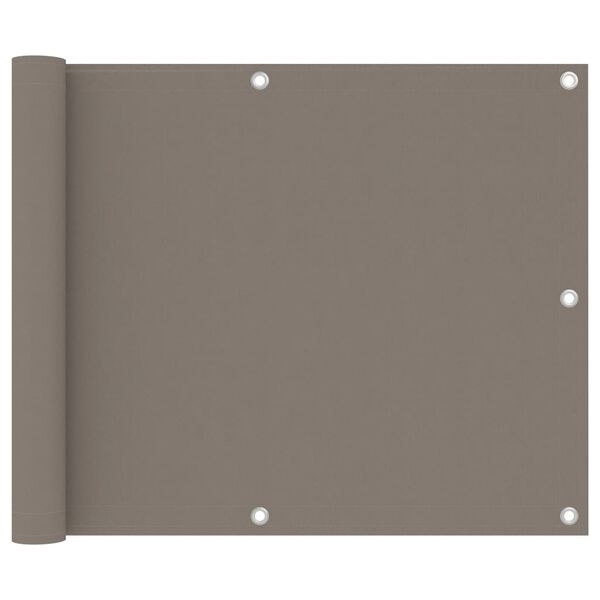 Vidaxl Brise-vue pour balcon 75x600 cm taupe - 38% de remise