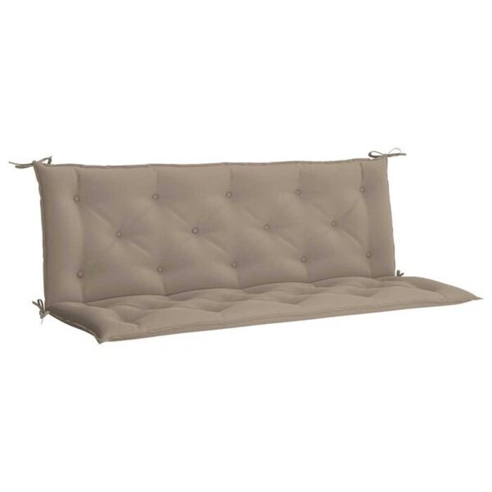 Vidaxl Coussin de banc de jardin 150x100 cm - Taupe - 39% de remise