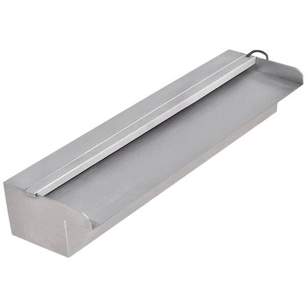 Vidaxl Cascade de piscine inox 45 cm avec LED - 41% de remise