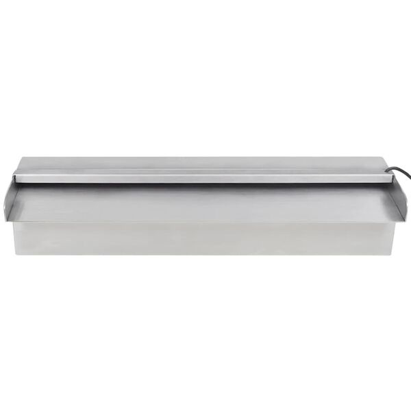 Vidaxl Cascade de piscine inox 45 cm avec LED - 41% de remise