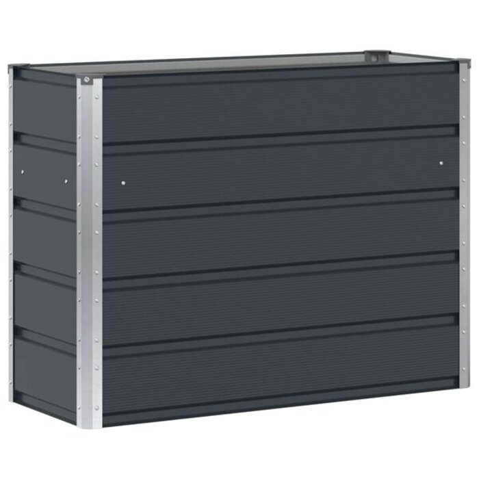 Vidaxl Jardinière en acier anthracite 100 x 40 x 75 cm - 39% de remise