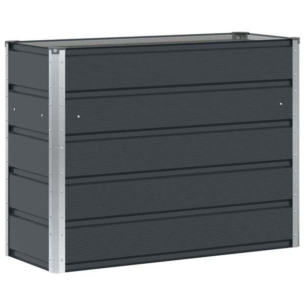 Vidaxl Jardinière en acier anthracite 100 x 40 x 75 cm - 39% de remise