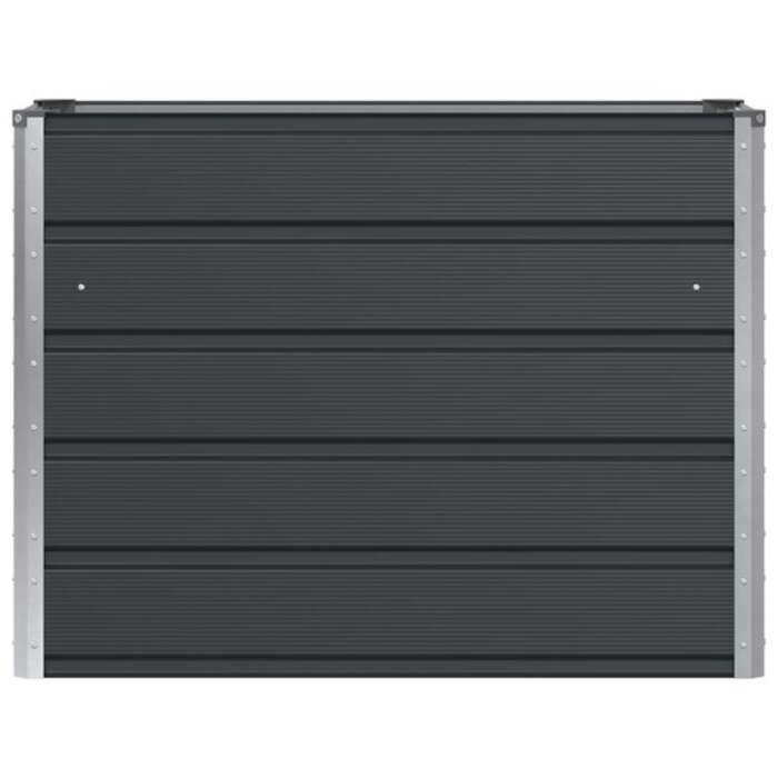 Vidaxl Jardinière en acier anthracite 100 x 40 x 75 cm - 39% de remise