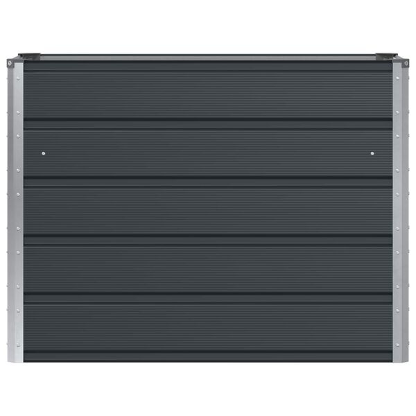 Vidaxl Jardinière en acier anthracite 100 x 40 x 75 cm - 39% de remise