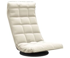 Vidaxl Fauteuil de sol pivotant en velours crème - 40% de remise