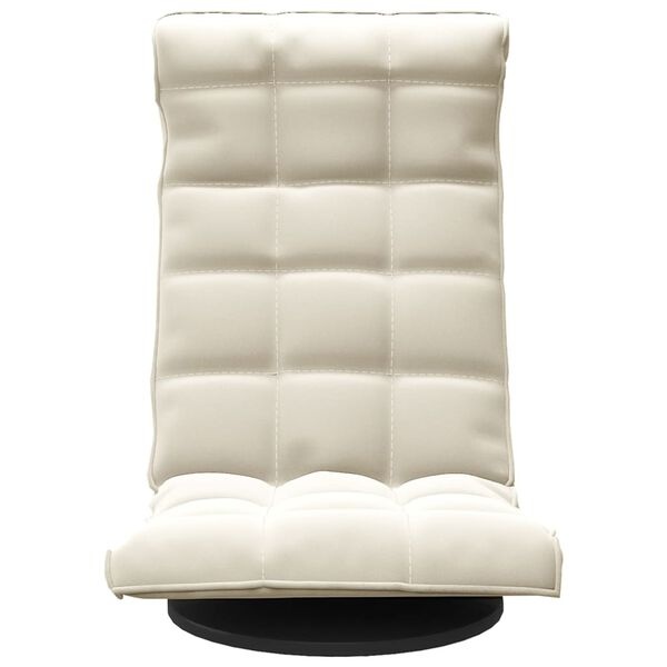 Vidaxl Fauteuil de sol pivotant en velours crème - 40% de remise