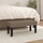 Banc taupe en tissu 70x30x30 cm - 37% de remise