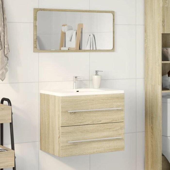 Vidaxl Meuble sous-vasque chêne sonoma 60 cm - 42% de remise
