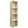 Bibliothèque et meuble TV 36x143 cm - Blanc et chêne - 38% de remise