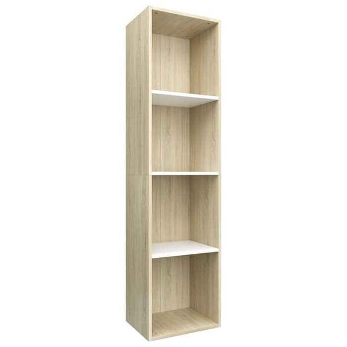 Vidaxl Bibliothèque et meuble TV 36x143 cm - Blanc et chêne - 38% de remise