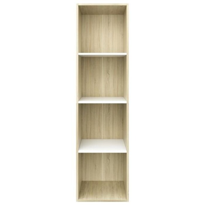 Vidaxl Bibliothèque et meuble TV 36x143 cm - Blanc et chêne - 38% de remise