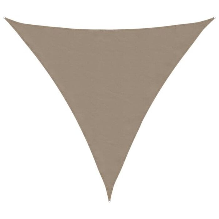 Vidaxl Voile d'ombrage triangulaire 5x5x5 m Taupe - 39% de remise