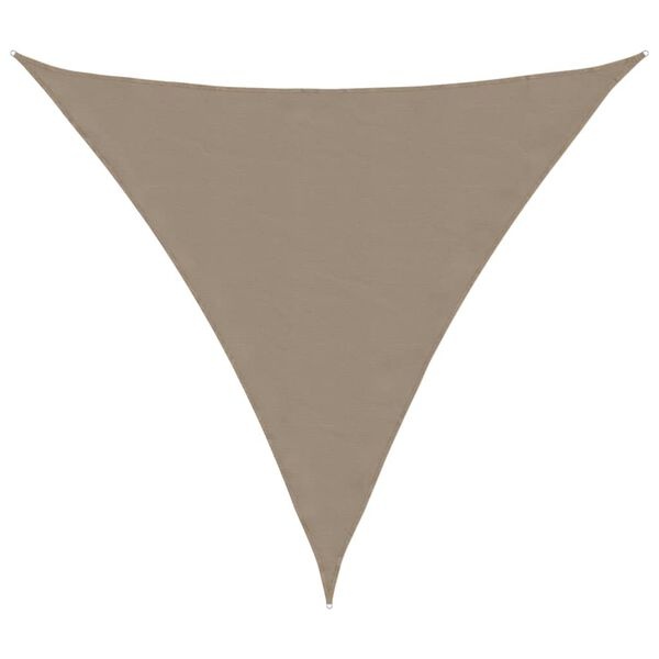 Vidaxl Voile d'ombrage triangulaire 5x5x5 m Taupe - 39% de remise