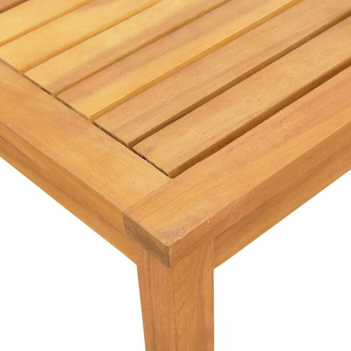 Vidaxl Bain de soleil en acacia et textilène avec table - 41% de remise