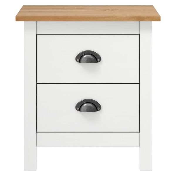 Vidaxl Lot de 2 tables de chevet Hill en pin massif - 40% de remise