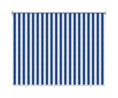 Vidaxl Store extérieur enroulable 220x230cm - Rayures bleues et blanches - 39% de remise
