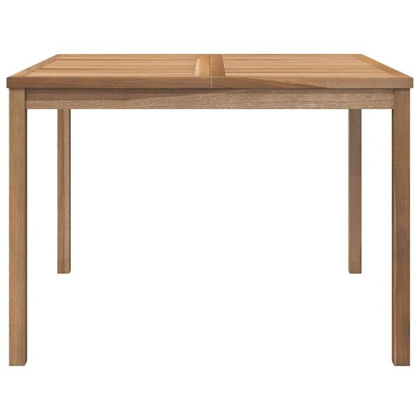 Vidaxl Table de jardin carrée en teck massif 110x110cm - 41% de remise