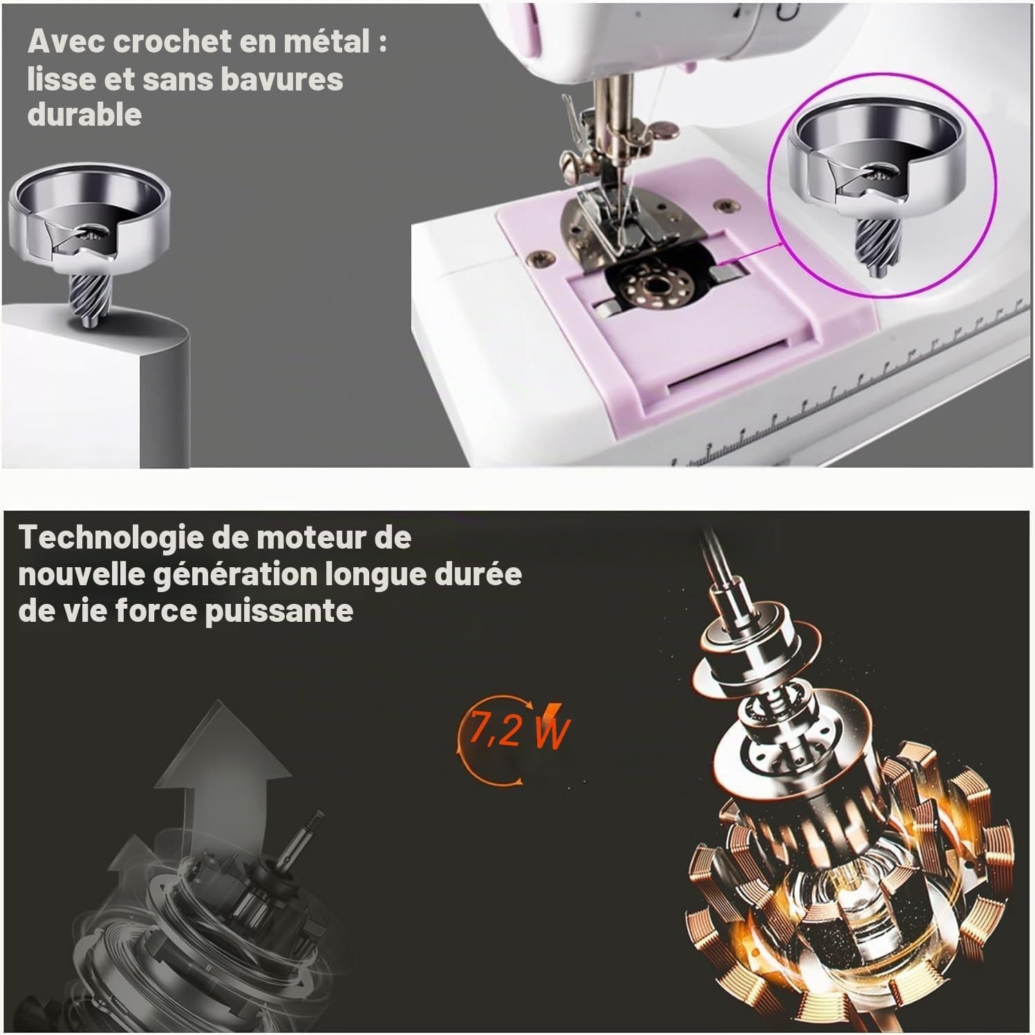 Mini machine à coudre portable - 12 motifs - 39% de remise